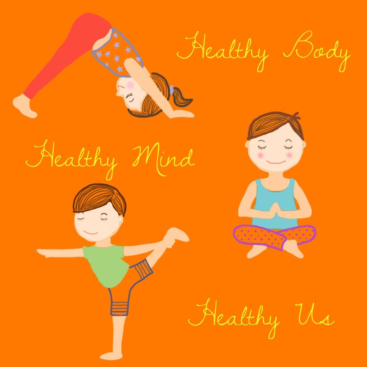 Body Health Simple Healthy Body Healthy Mind Poster For Kids