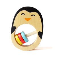 Wooden Penguin Rattle Toy for Babies (0 Months+)