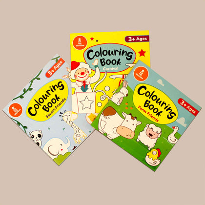 Colouring Books Combo - Set of 3 themes (3 - 6 years)