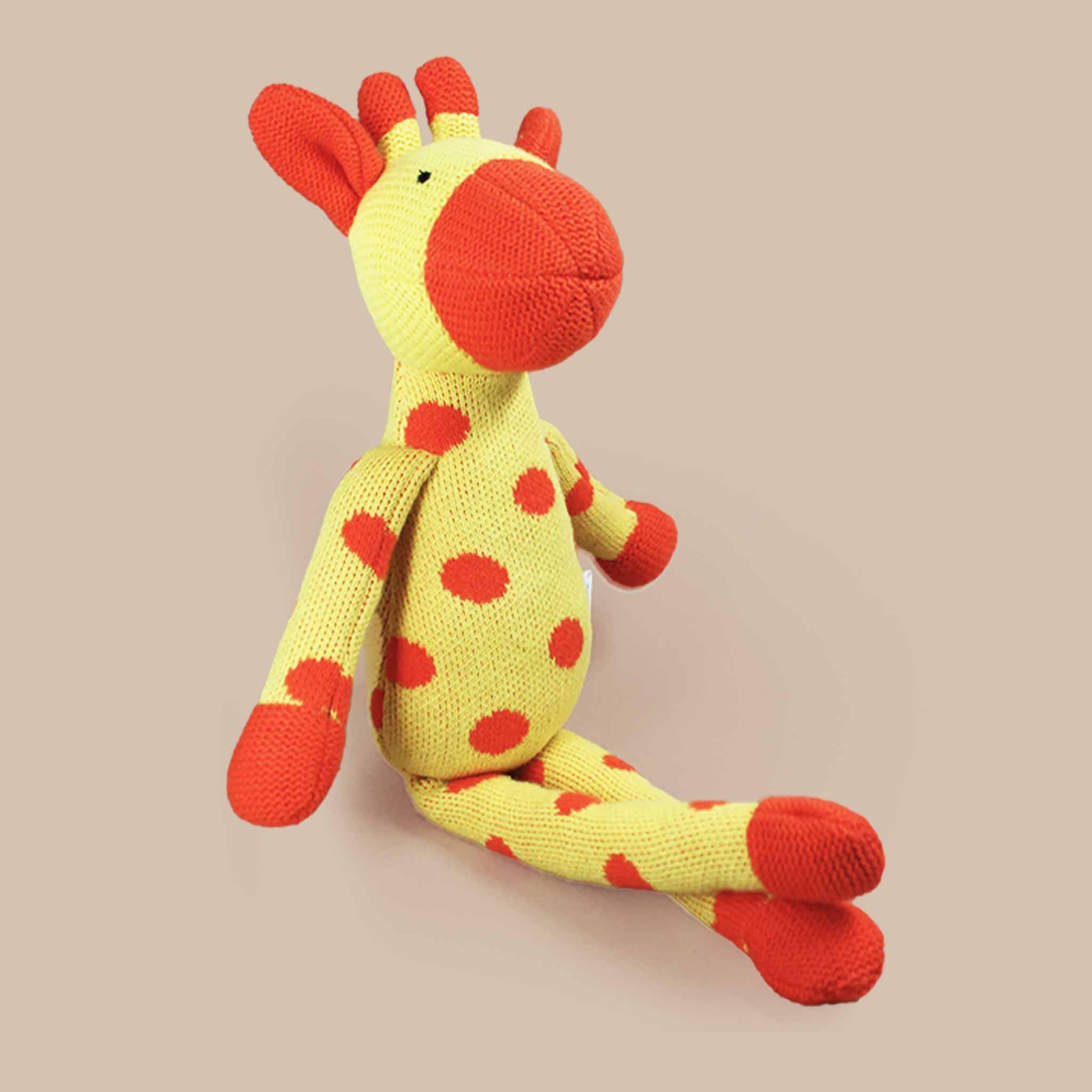 Giraffe Crochet Cuddly Buddy Plush Toy For 1 6 years Old Kids Babies Shumee Toys