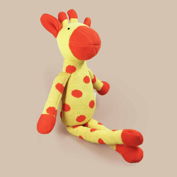 Soft Plush Knitted Giraffe Cuddly Buddy Toy (1 Years+)