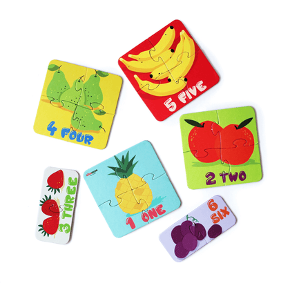 Fruit puzzle - set of 6 puzzles - 3 Years+