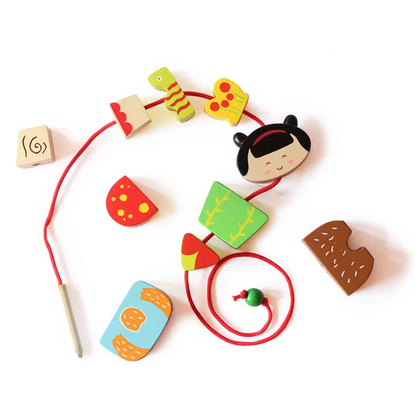 Wooden Jungle Pegging/Lacing Toy Set  (2 Years+)