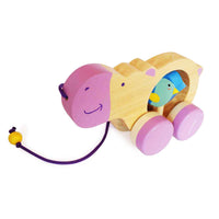 Wooden Haley Pull-Along Hippo Toy (1 Years+)