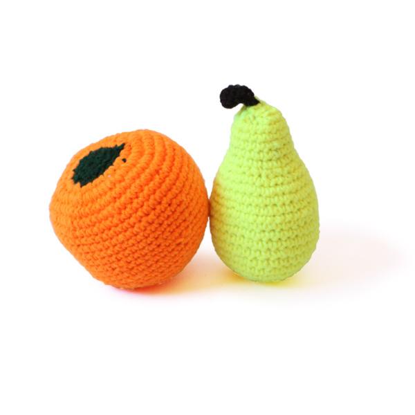 Crochet Fruits Soft Toy Set for  - 1 Years+
