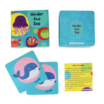 Under the Sea Memory Card Game - 3 Years+