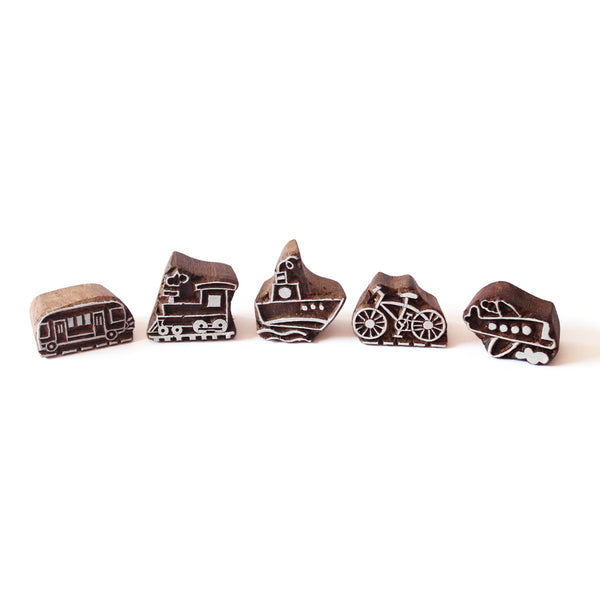 Modes of Transport Wooden Stamps Set  - 3 Years+