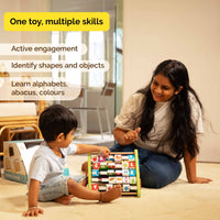 Wooden 5-In-1 Activity Triangle - Learning Toy (2+ Years)