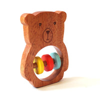 Bozo the Bear Wooden Rattle Toy for Babies (0 Months +)