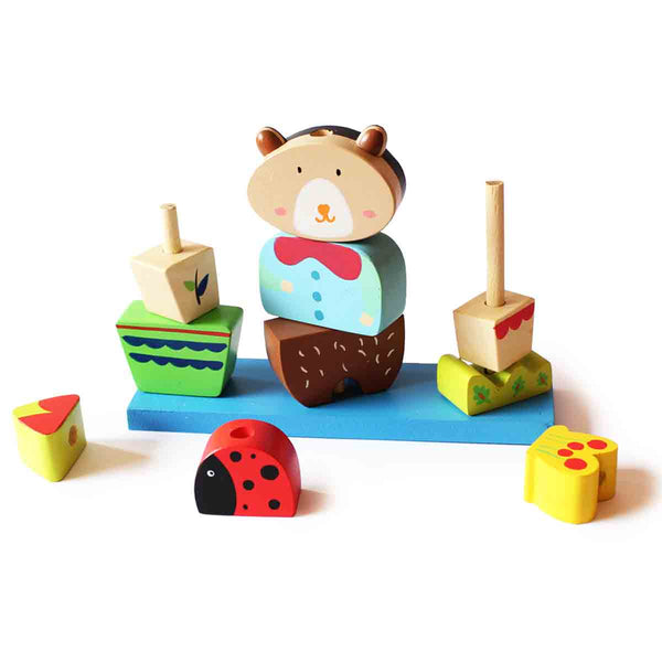 Wooden Jungle Pegging/Lacing Toy Set  (2 Years+)