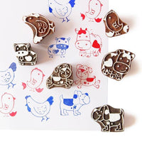 Mommy and Me Wooden Stamps set  - 3 Years+