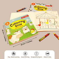 Themed Colouring Books Combo - Set Of 3 (3-6 Years)