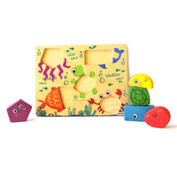 Wooden Under The Sea Shape Puzzle Set (2 Years+)