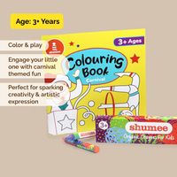 Carnival Fun Coloring Book and Organic Crayon Kit (3 Years+)