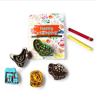 Mommy and Me Wooden Stamps set  - 3 Years+