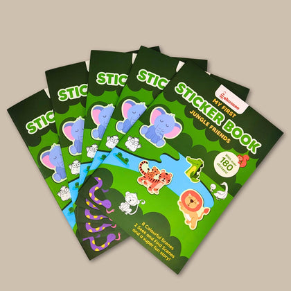 Jungle Themed Sticker Book - Pack Of 5 (3+ Years)