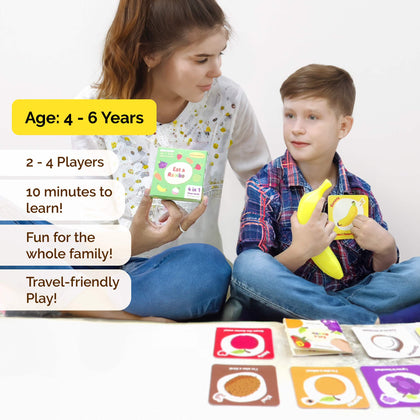 Eat A Rainbow: Snap-Cards & Trivia Game Set (4+ Years)