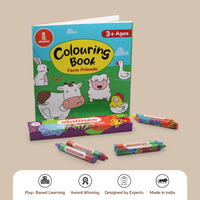 Farm Friends Colouring Book & Organic Crayon Kit (3 Years+)