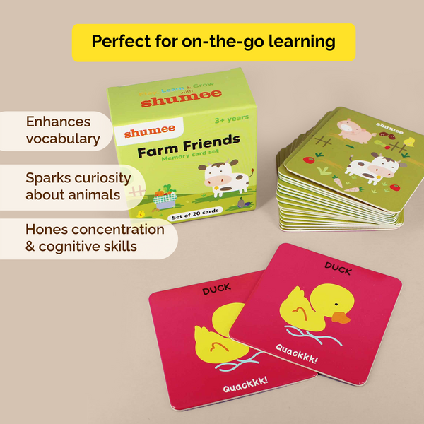 Farmyard Friends Memory Card Game set (3 Years+)