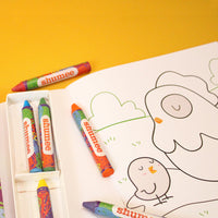 Farm Friends Colouring Book & Organic Crayon Kit (3 Years+)