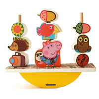 Peppa Pig Wooden Blocks Balancing Game - (3 Years+)