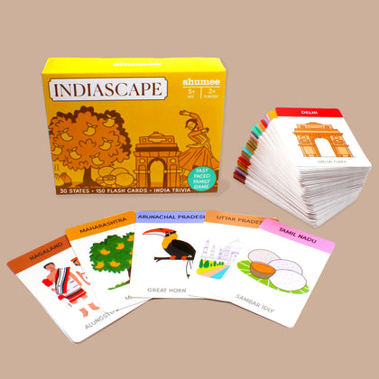 Indiascape - Indian States Card Game with 150 Cards (5+ years)