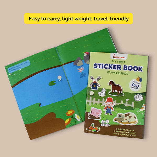 Farm Friends Sticker Book  (200+ stickers) - 3 years+