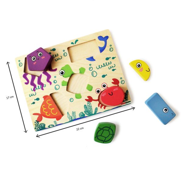 Wooden Under The Sea Shape Puzzle Set (2 Years+)