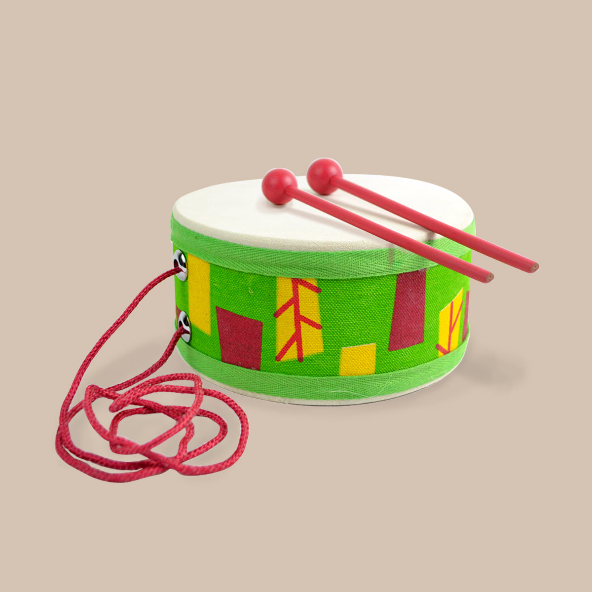 Wooden Jungle Drum Musical Toy For Kids Shumee