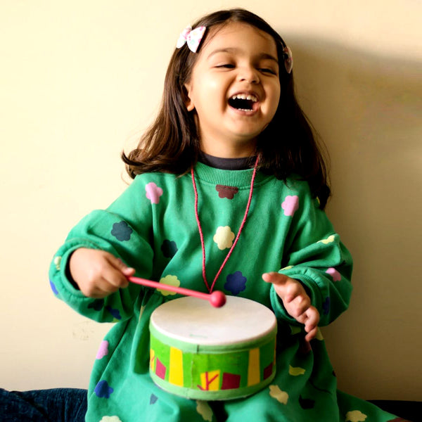 Wooden Jungle Drum - Musical Toy (1 Years+)