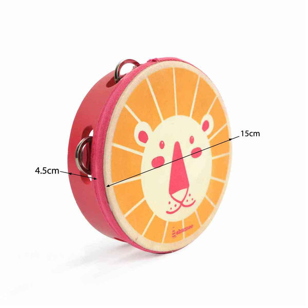 Wooden Musical Lion Tambourine Toy (1 Years+)