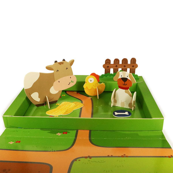 Farm Friends DIY Box and Coloring book (3-8 years)