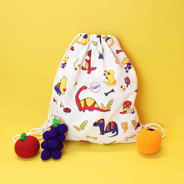 Dino Drawstring bag for Kids (3-6 years)