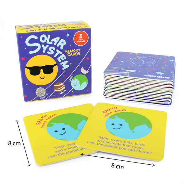 Solar System Memory Card Game set With 20 Cards (3+ Years)