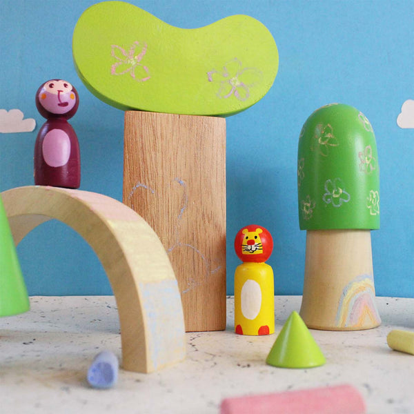 Wooden Peg Dolls Forest Friends Play Set (3 years+)