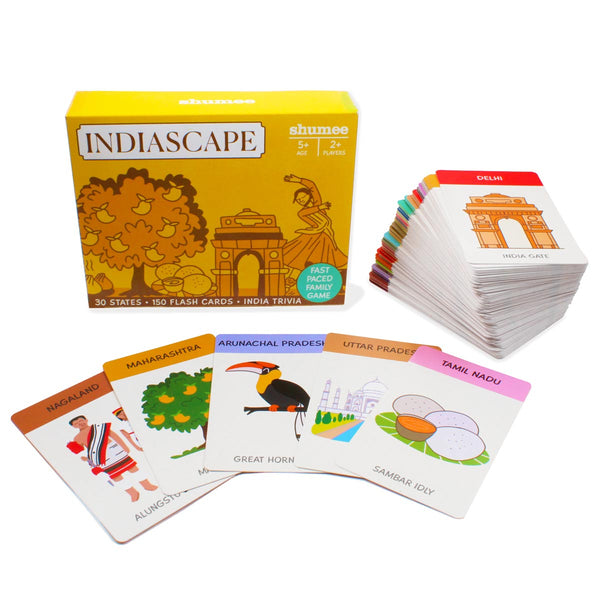 Indiascape - Indian States Card Game with 150 Cards (5+ years)