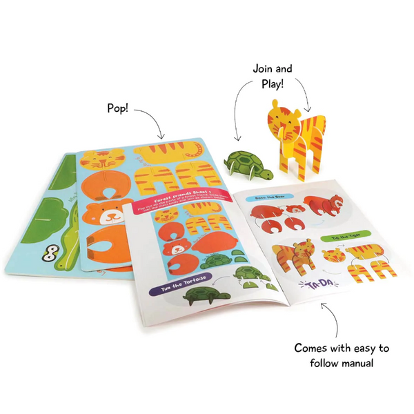 Forest Friends DIY box and Coloring book (3-8 years)