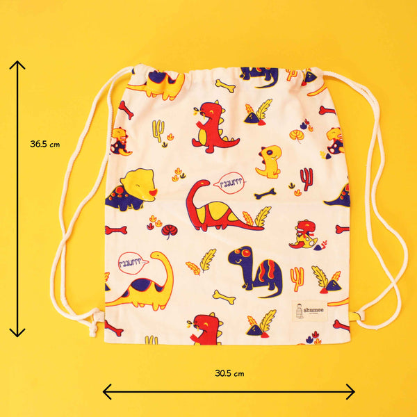 Dino Drawstring bag for Kids (3-6 years)